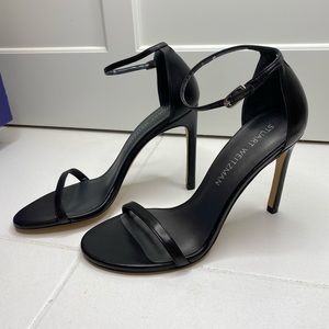 Stuart Weitzman, Nudistsong black nappa, size 7